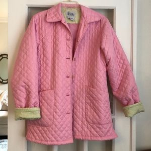 Vintage Lilly Pulitzer Pink Waffle Coat L